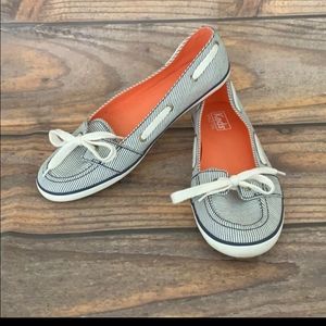 KEDS striped boat shoe size 8